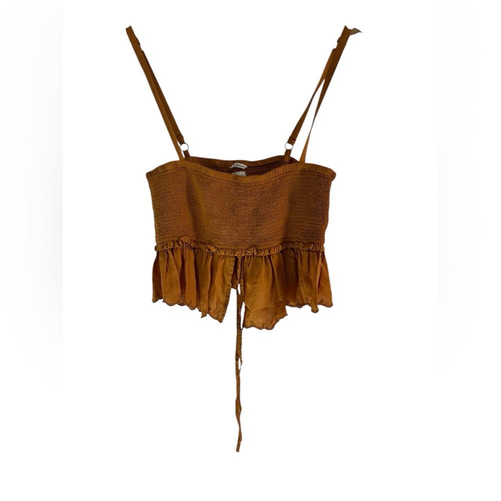 Wilfred Brown Sleeveless Tie Front Camisole